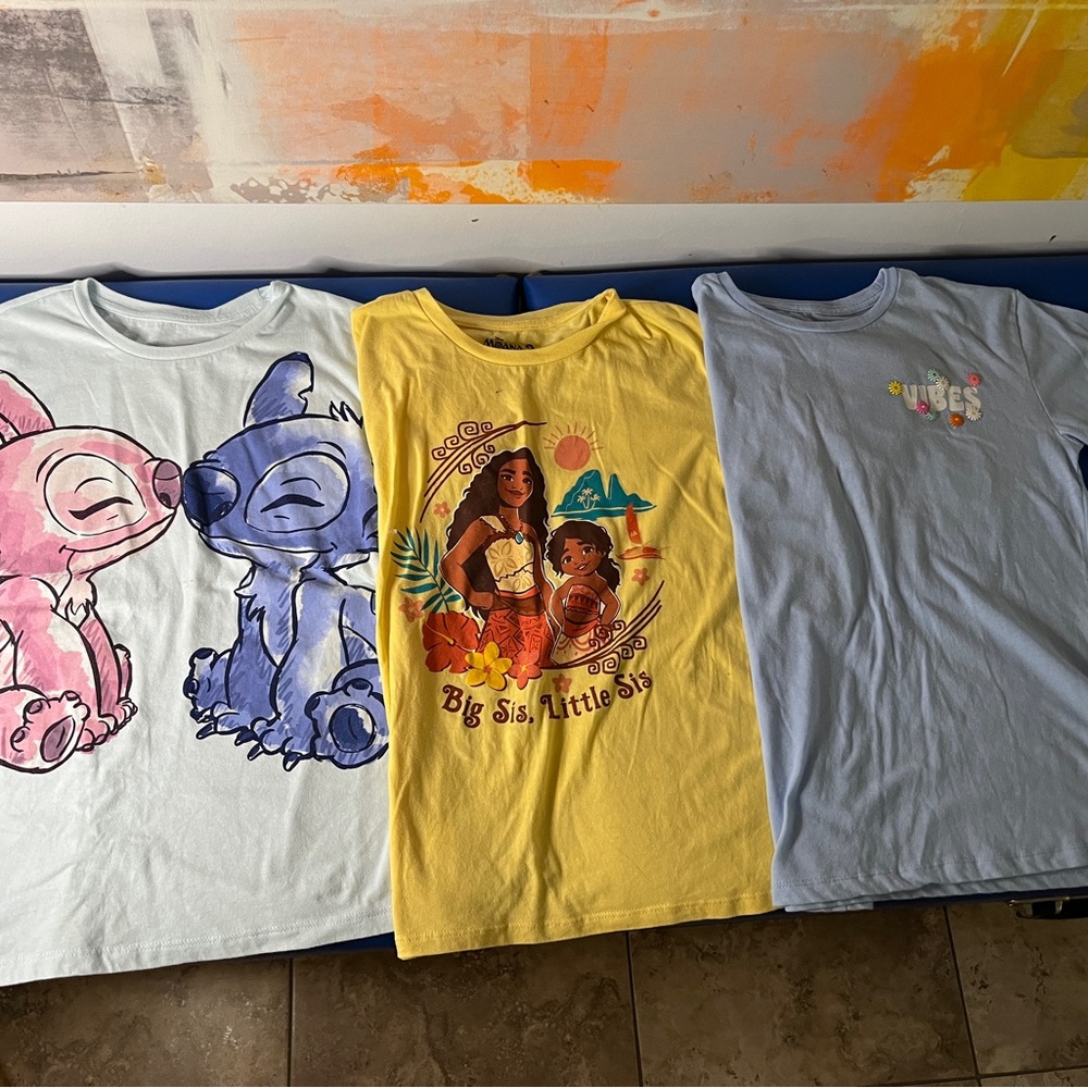 Disney Kids Short Sleeve Tees -100 percent cotton - Picture 1 of 3